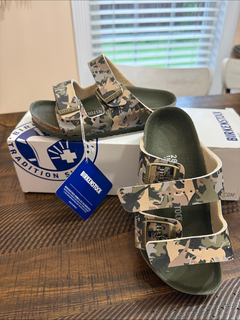 Birkenstock Kids Camouflage Arizona Sandals in camouflage